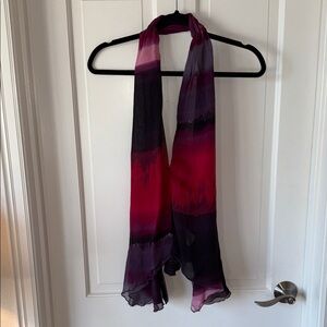 Bebe Vibrant Purple and Red Dressy Top